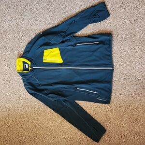 Icebreaker Full Zip Sweater. Men's size Large. Blue/green.